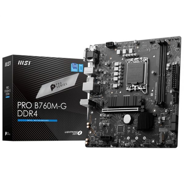 Placa Mãe Msi Pro B760M-G Lga 1700 Ddr4