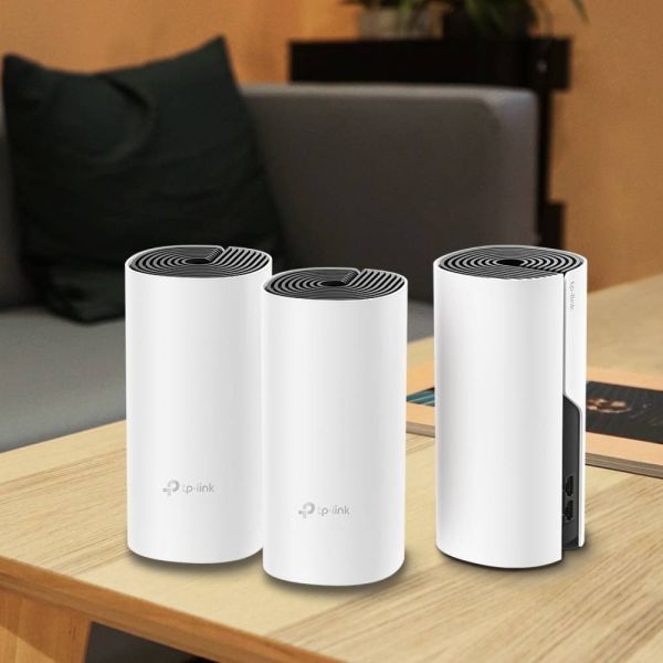 Roteador Sem Fio Tp-Link Deco M4 Whole-Home Ac1200 - 3 Unidades