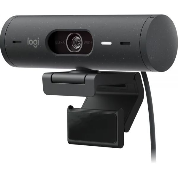 Webcam Logitech Brio 500 Fhd 1080P Hdr Para Videoconferência (960-001412) - Grafito