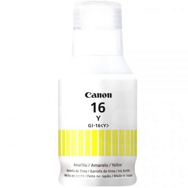 Frasco De Tinta Canon Gi-16 Y - Amarelo 135Ml