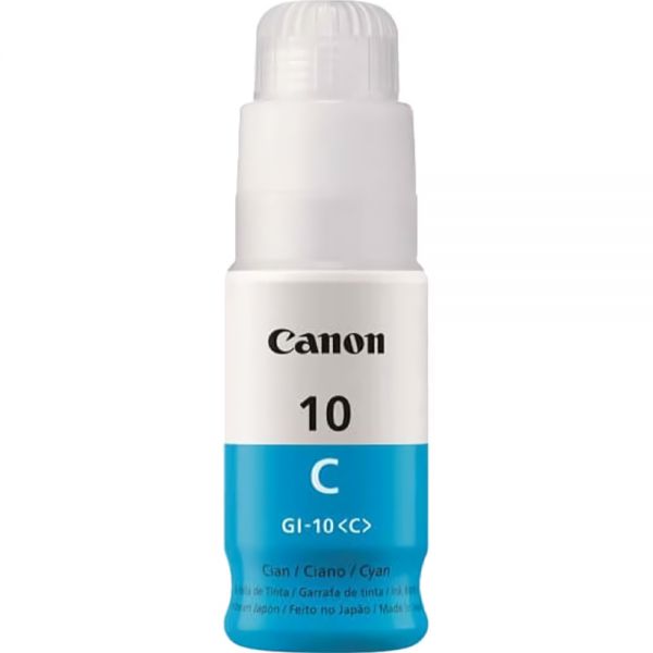 Frasco De Tinta Canon Gi-10 - Ciano 70Ml