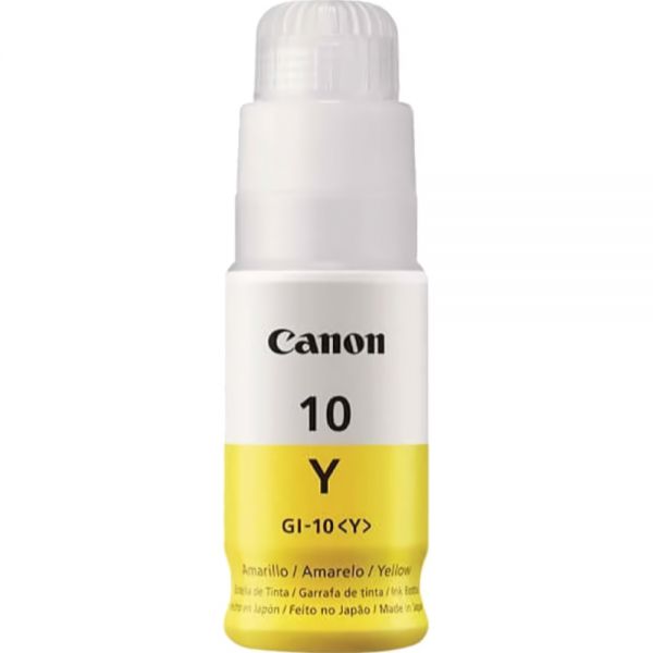 Frasco De Tinta Canon Gi-10 - Amarelo 70Ml