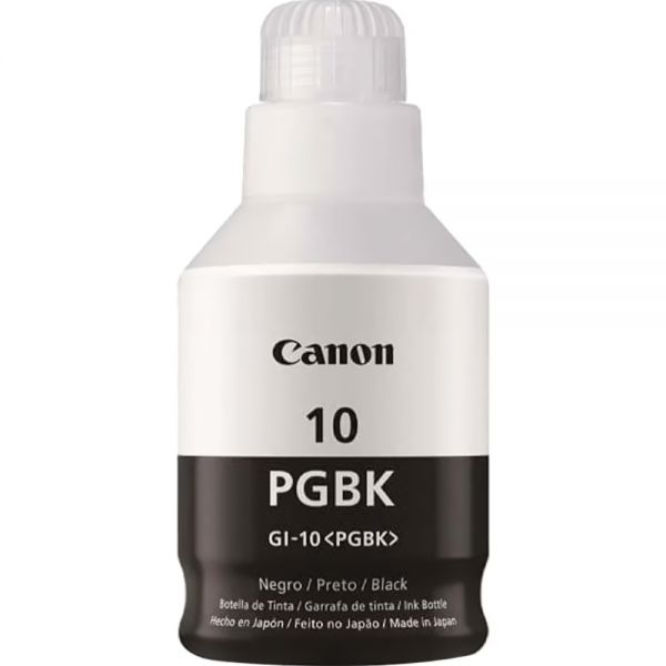 Frasco De Tinta Canon Gi-10 - Preto 170Ml