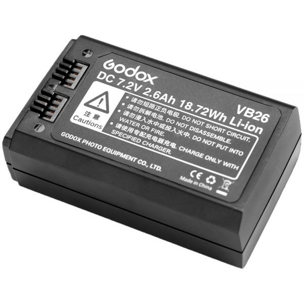 Bateria Godox Vb26 Para Flash - Preto