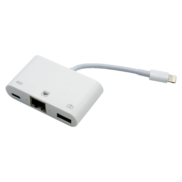 Cabo Adaptador Hld Lightning Para Usb-C / Rj45 / Usb