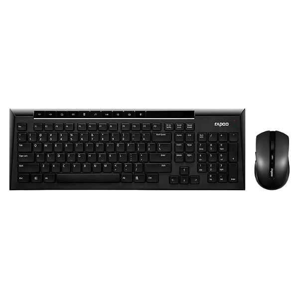 Combo Teclado E Mouse Rapoo 8200P - Preto