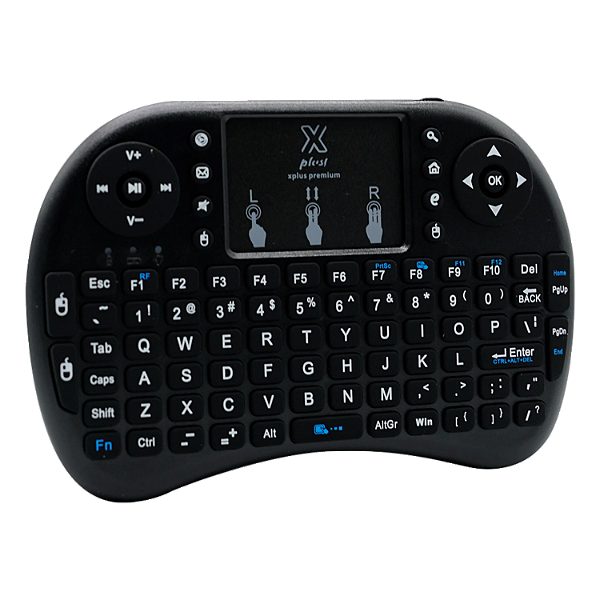 Controle Para Receptor Xplus Mini Keyboard / 2.4Ghz / Usb - Preto