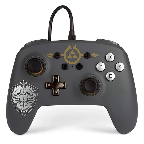 Controle Powera Enhanced Wired Para Nintendo Switch - Hylian Shield