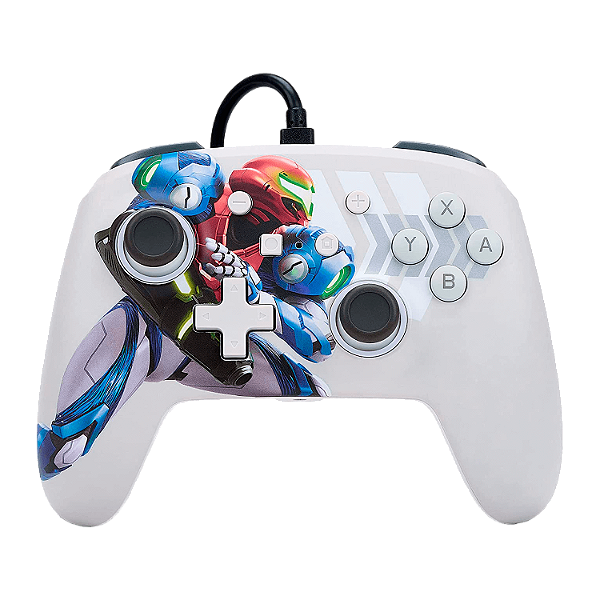 Controle Powera Enhanced Wired Para Nintendo Switch - Metroid Dread (Pwa-A-02872)