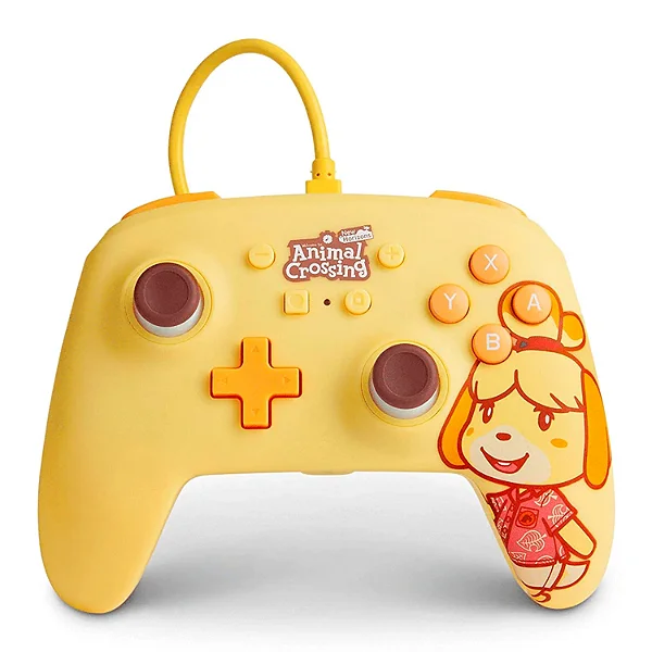 Controle Powera Enhanced Wired Para Nintendo Switch Animal Crossing: Isabelle - (Pwa-A-02685)