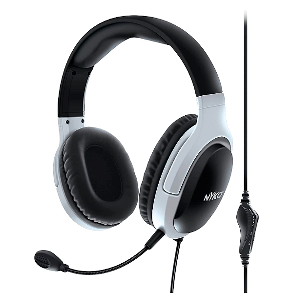Headset Gamer Nyko Np5-5000 Para Ps5 - Preto E Branco (833062)