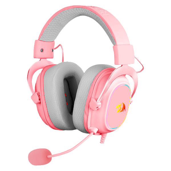 Headset Gamer Redragon Zeus X H510P-Rgb / 7.1 Surround / Rgb - Rosa