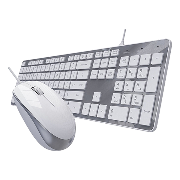 Kit Mouse E Teclado Aigo V500 - Prata
