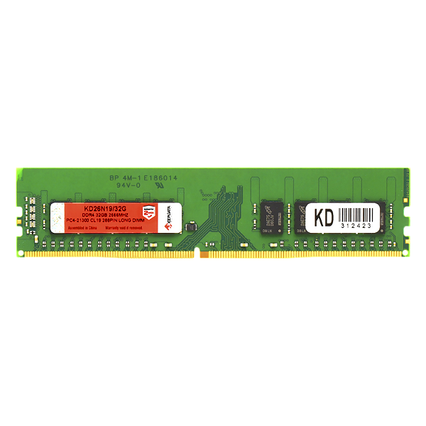 Memória Keepdata Ddr4 32Gb 2666 1X32Gb Kd26N19/32G