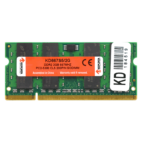 Memória Ram Para Notebook Keepdata 2Gb / Ddr2 / 667Mhz - (Kd667S5/2G)