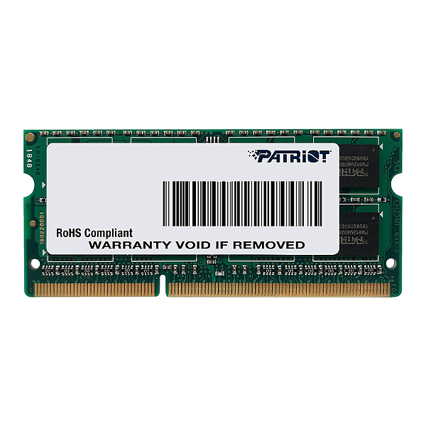 Memória Ram Para Notebook Patriot Signature 8Gb / Ddr3 / 1600Mhz - (Psd38G1600L2S)