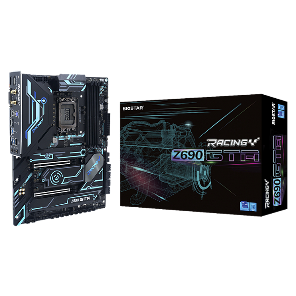 Placa Mãe Biostar Racing Z690Gta, Chipset Z690, Intel Lga 1700, Atx, Ddr4