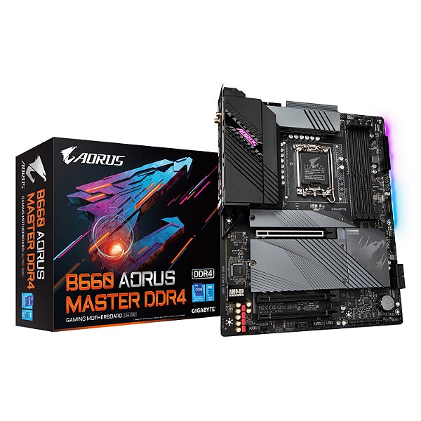 Placa Mãe Gigabyte B660 Aorus Master Ddr4 / Socket Lga 1700 / Chipset Intel B660 /Atx