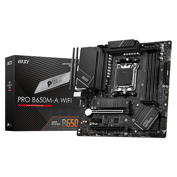 Placa Mãe Msi Pro B650M-A Pro Wifi / Amd Am5 / Chipset B650 / Micro Atx / Ddr5