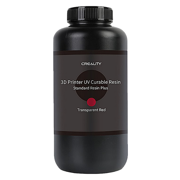 Resina Para Impressora 3D Creality Standard Rigid 500G - Vermelho Transparente
