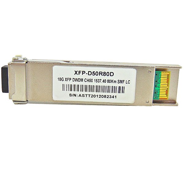 F. M Xfp 10G 80Km Lc 1537.40 Ch50 D50R80D C/Cisco Mux-Demux