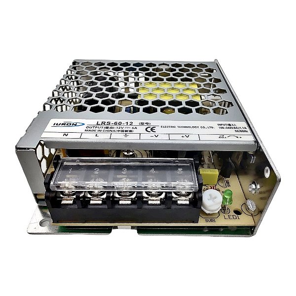 Fonte Centralizadora 12V 5A 60W Lrs-60-12 Iuron