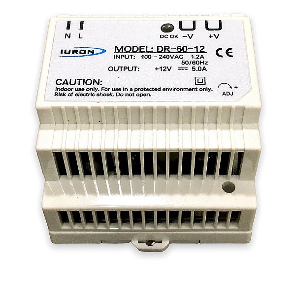 Fonte De Alimentação 12V 5.0A 54W Dr-60-12 Iuron