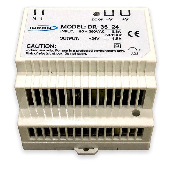 Fonte De Alimentação 24V 1.5A 35W Dr-35-24 Iuron