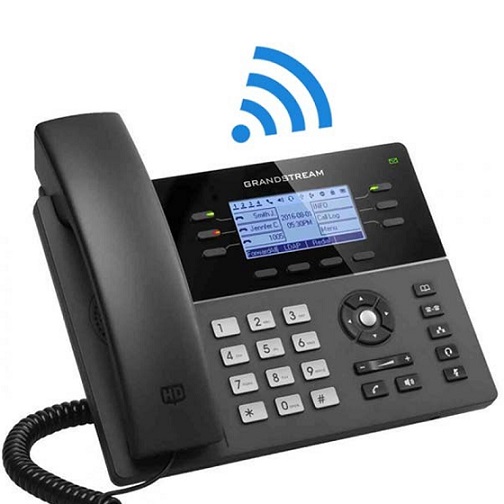 Grandstream Gxp 1760W Ip Phone 6 Linhas 2*10/100 Poe Hd Wifi