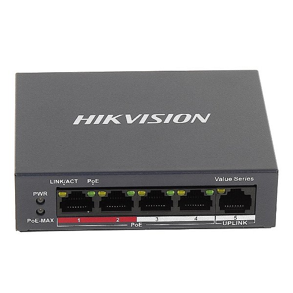 Hikvision Hub Switch 04P 10/100Mbps Poe Ds-3E0105P-E/M(B)