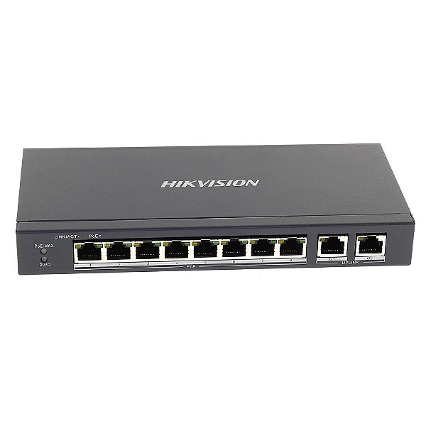Hikvision Hub Switch 08P 10/100Mbps 2Ge Poe Ds-3E0310P-E/M
