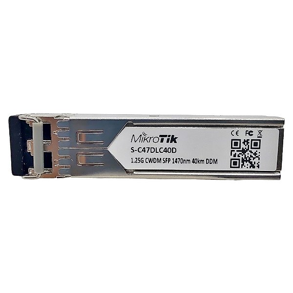 Mikrotik Sfp Cwdm S-C47Dlc40D 1.25G Sm 40Km 1470Nm Lc