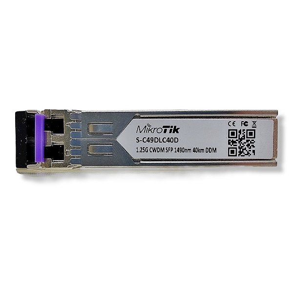 Mikrotik Sfp Cwdm S-C49Dlc40D 1.25G Sm 40Km 1490Nm Lc