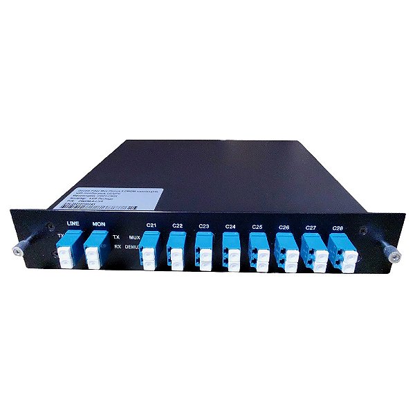 Mux Demux 100G Dwdm 8Ch Dual Fiber C21-C28 Lc-Upc Lgx P. Mon