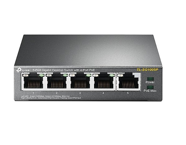 Tp-Link Hub Switch 05P Tl-Sg1005P 10/100/1000 4P Poe