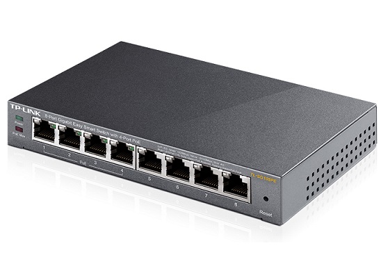 Tp-Link Hub Switch 08P Tl-Sg108Pe 10/100/1000 Poe Easy Smart