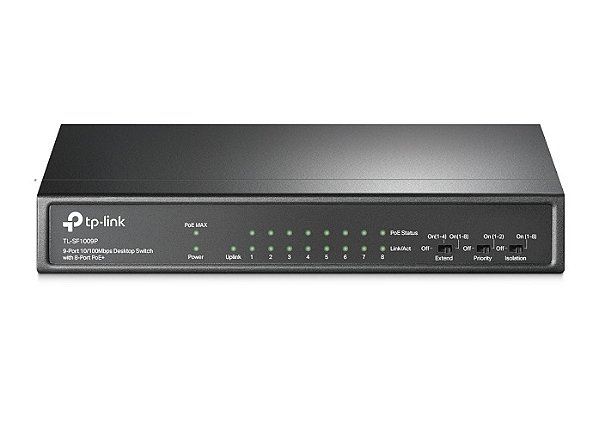 Tp-Link Hub Switch 09P Tl-Sf1009P 9*10/100 8*Poe+ 65W