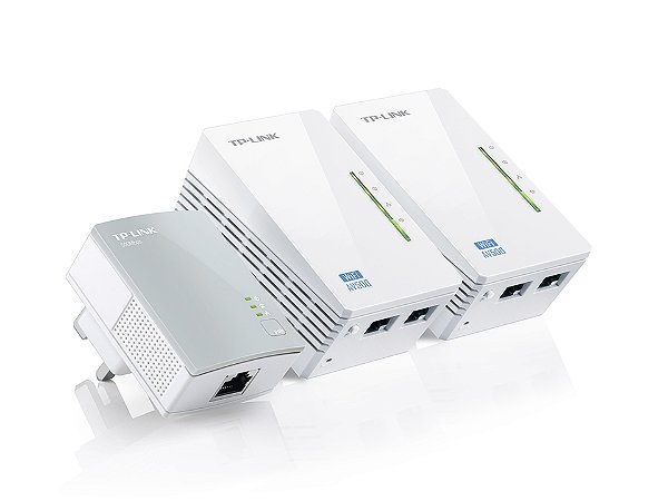 Tp-Link Wifi Tl-Wpa4220T Kit Av600 Powerline 2 Ethernet 3Pçs