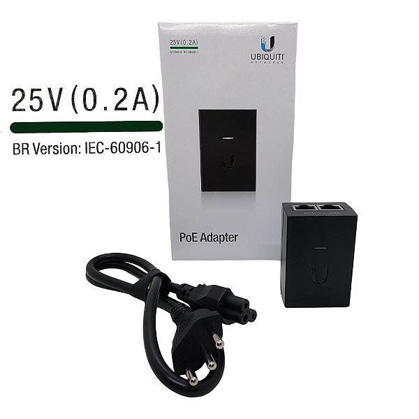 Ui. Poe-25-5W-Br Poe Injector 25Vdc 5W Fonte Litebeam