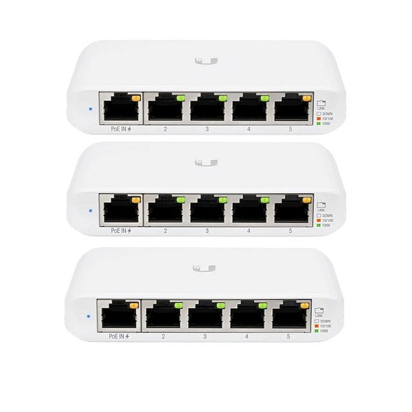 Ui. Usw-Flex-Mini-3 Unifi Switch 5P Giga Rj45 Poe 2.5W 3Pack