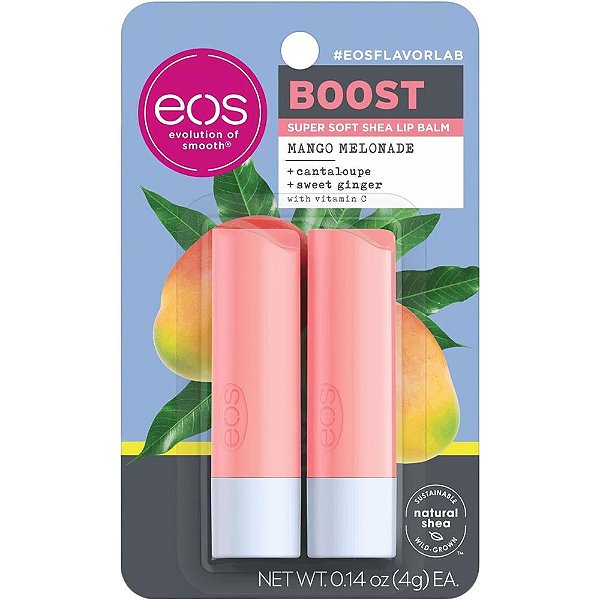 Bálsamo Labial Eos Mango Melonade - 2 unidades