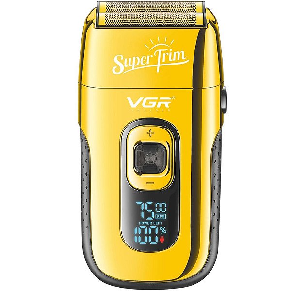 Barbeador Elétrico VGR V-332 2 em 1 Recarregável - Dourado