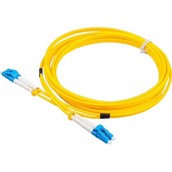 Cabo de Fibra Óptica LC-UPC para LC-UPC Duplex 3 mm - 2 Metros