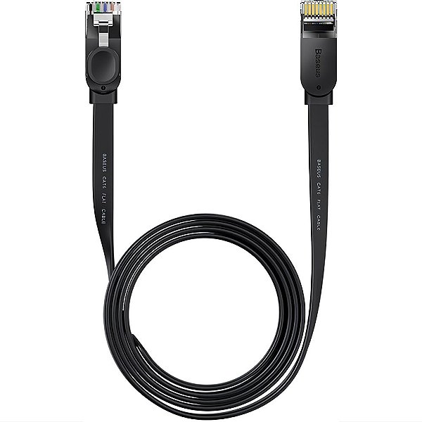 Cabo de Rede RJ45 Baseus - Preto 2 metros (WKJS000101)