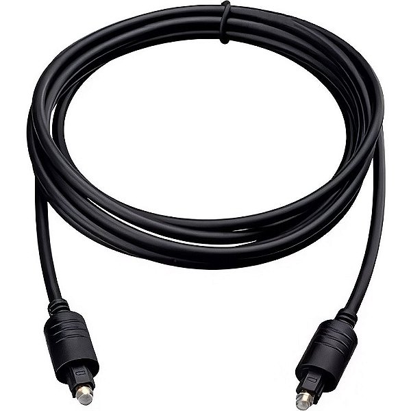 Cabo Óptico OD2.2MM Quanta QTCOD05 - Preto 5 metros