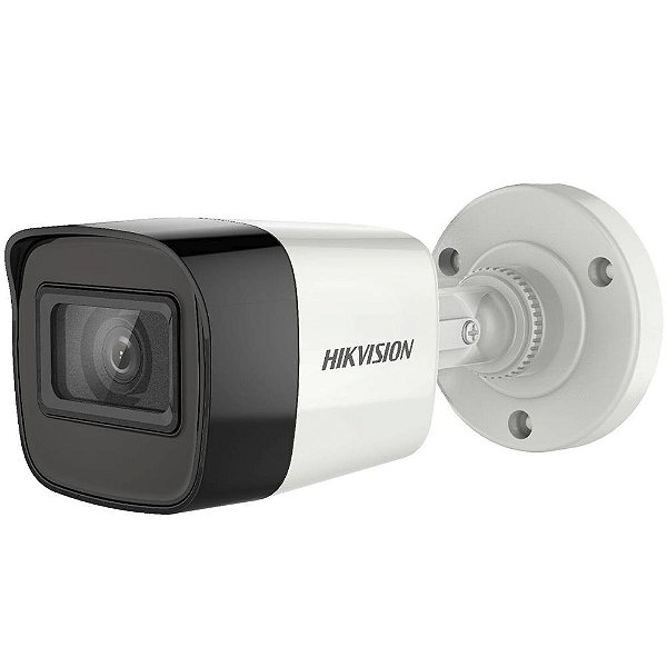 Câmera de Vigilância Hikvision Bullet DS-2CE16U1T-ITPF 8MP 4K Externo - Branco/Preto
