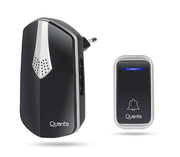 Campainha Eléctrico Quanta QTCWE05 – Preto