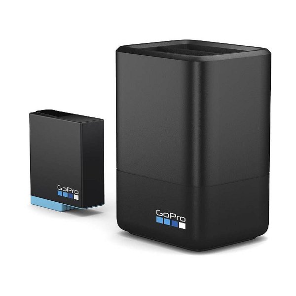 Carregador de Bateria GoPro AJDBD-001 Dual + Bateria - Preto