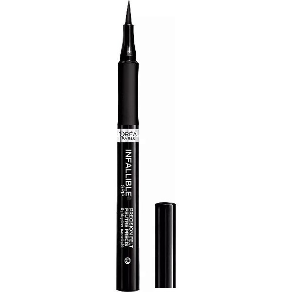 Delineador de Olhos Líquido L'Oréal Paris Infallible Grip Precision Felt 30H Waterproof 600 Black