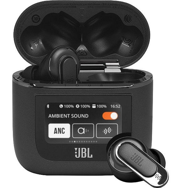 Fone de ouvido JBL Tour Pro 2 ANC Bluetooth - Preto